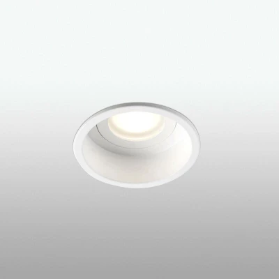 Image of FARO BARCELONA Hyde downlight 1 bulb frame round IP44 white
