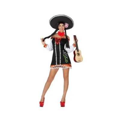 Image of ATOSA 15273 Costume Mexican Mariachi Woman XL Black Carnival, 42/44 (EU)