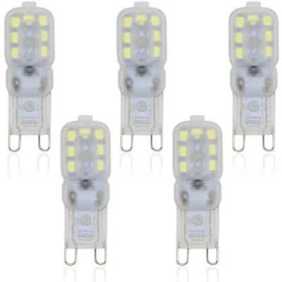 Image of Pack of 5 G9 LED Bulbs No Flickering / 220 Lumen 14 x 2835 SMD 2.5 W Replaces 20 Halogen Cool White 6000 K Light Bulb V [Energy Class A++]