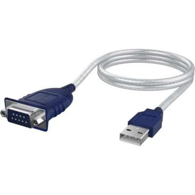 Image of SABRENT Serial Cable to USB 2.0 (9 Pin) DB 9 RS232 Converter, Prolific Chipset, HEXNUTS, [Windows 11/10/8.1/8/7/VISTA/XP, Mac OS X 10.6 and Above] 0.85 m (CB DB9P)