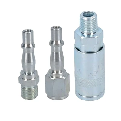 Image of 1/4&quot; BSP Female Coupler Male Thread &amp; Plugs Air Line Hose Fittings
