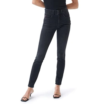 Image of Salsa Secret Push in Skinny Dark Jeans Black