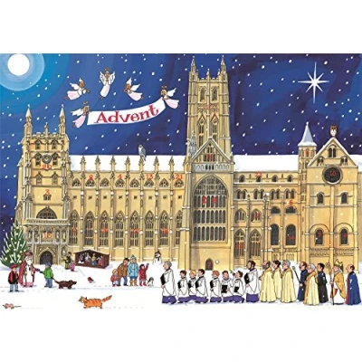 Image of Alison Gardiner Traditional Card Advent Calendar Large Christmas at the Cathedral
