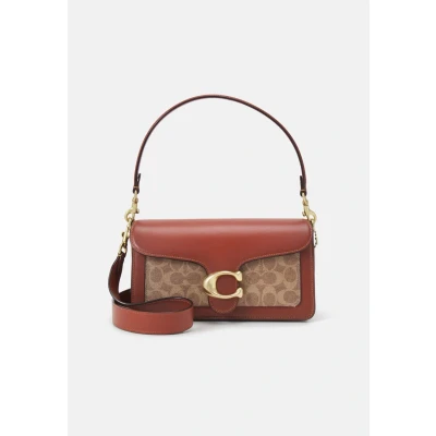 Image of Coach Signature Tabby Shoulder BAG Refresh Handbag, Women&#039;s, Size: One Size, Tan rust