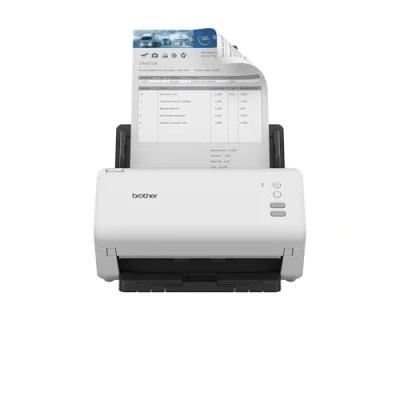 Image of Brother ADS 4100 Desktop Document Scanner SuperSpeed USB 3.0 Double sided 60 Sheet ADF, UK Plug