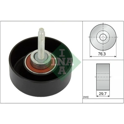 Image of 1119938, 1135627, 1374385, 1S7Q19A216AB, 1S7Q19A216AC Idler Pulley INA 532 0651 10 FORD: Transit Mk6 Van, FIESTA 5, MONDEO 3