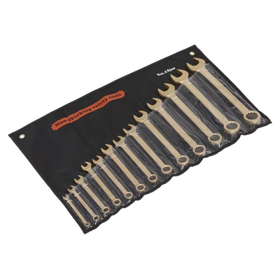 Image of Sealey Premier Combination Spanner Set 13pc 8 32mm Non Sparking