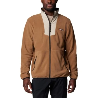 Image of Columbia Sequoia GROVE FULL ZIP Fleece jacket, Men&#039;s, Size: Small, Delta/ancient fossil/black