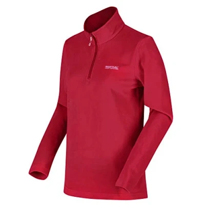 Image of Regatta Womens Sweethart 1/2 Zip Fleece Pullover Dark Cerise 22 UK