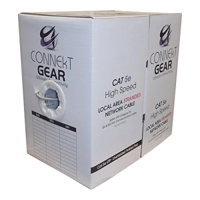 Image of kenable Stranded CAT5e CCA UTP Ethernet Network Cable Reel BOX Wire 305m 24AWG [305 metres]