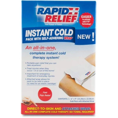 Image of Instant Cold Pack C/W Self Adhering Wrap 5x9 Retail Box