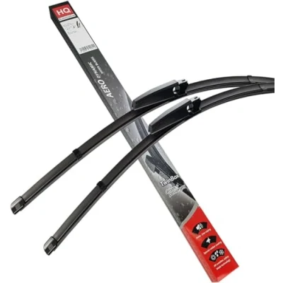 Image of HQ AUTOMOTIVE Front Wiper Blades Fits: AUDI A4 (B6/B7) S4, A6 (C5), MERCEDES C Class W203, SEAT Exeo 2008 2013