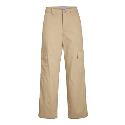Image of JJXX Women&#039;s Jxkendal Reg Stra Cargo Mw Pant PNT Noos, Cornstalk, M