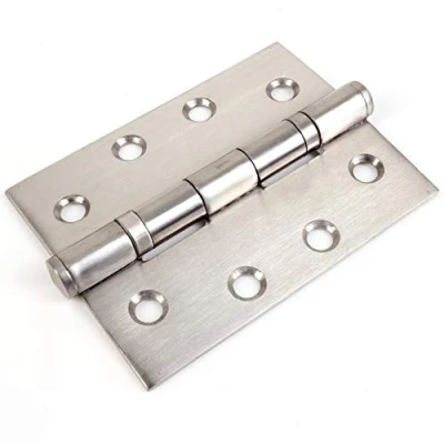 Image of 5X Pairs of Ball Bearing Door Hinges Satin Stainless Steel 4&quot; 100mm