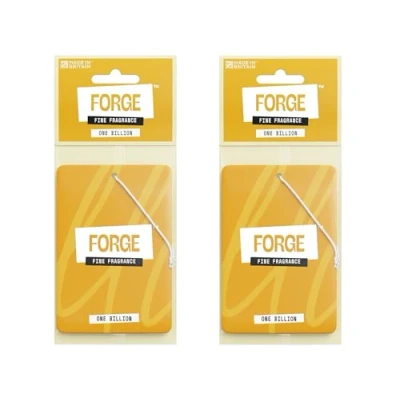 Image of One Million Car Air Freshener for Men Luxury Billion Perfume Long Lasting Scent Accessories and Smelly Odour Eliminator Fresh Smell Scents, Hanging Auto Deodoriser Premium UK 2 pack