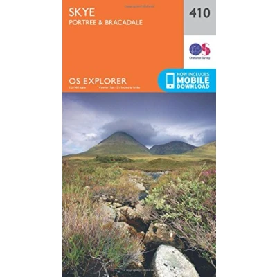 Image of Explorer 410 Skye Portree &amp; Bracadale Map With Digital Version
