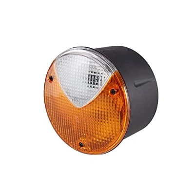 Image of HELLA 2BE 964 169 071 Direction Indicator Halogen 24/12V mounting/Bolted Lens Colour: Yellow/White Plug: Blade Terminal left/Front/right Quantity: 1
