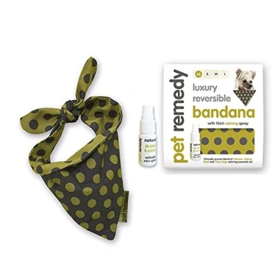 Image of Pet Remedy Natural Effective Calming Dog Bandana Kit Bandana&#039;s (X Small Bandana)