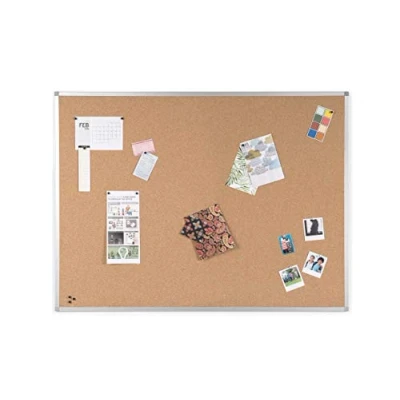 Image of BoardsPlus Cork Notice Board Surface, Aluminium Frame BPM03054040 90x60 cm