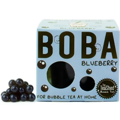 Image of Blueberry Fruit Juice Filled Bursting Pearls for Bubble Tea and Dessert Toppings Popping Boba 150g 3 Servings Vegan By THE TEASHED