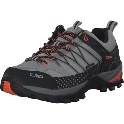 Image of CMP Rigel LOW Trekking Shoes WP Hiking shoes, Men&#039;s, Size: 6.5, Cemento/nero Leather/synthetics
