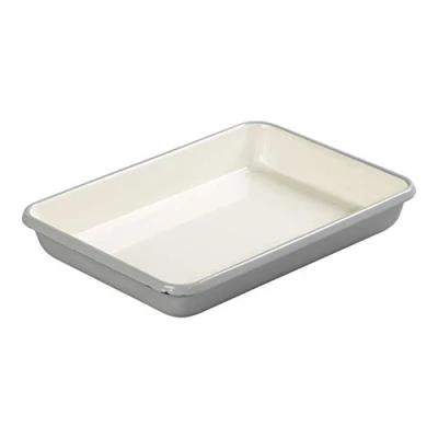 Image of Tala Originals Enamelled Grey &amp; Ivory Roaster 33x24x5cm