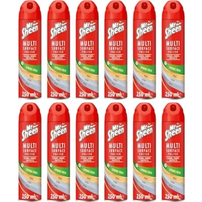 Image of Mr Sheen Multi Surface Polish 250ml (PACK OF 12) (Spring Fresh)