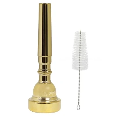 Image of DANCHET Gold Plated Metal Trumpet Mouthpiece, 5C For Beginners and Professionals Musical Instrument Accessories.…