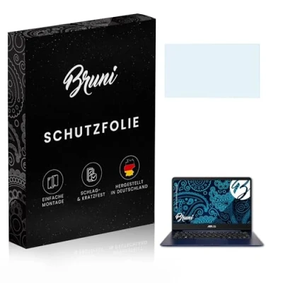 Image of Bruni Screen Protector compatible with Asus ZenBook UX3430UA Film, crystal clear Protective Film (2X)