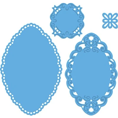 Image of Marianne Design Small Oval by Petra Creatable Die, Pack of 4, Blue