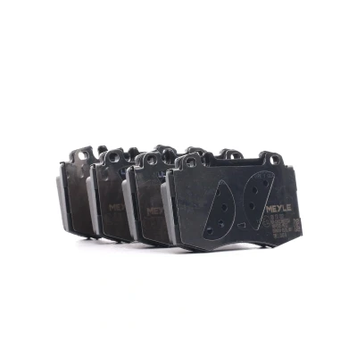 Image of MBP0305 Brake pad set MEYLE 025 232 7117 ORIGINAL Quality Front Axle prepared for wear indicator with anti squeak plate MERCEDES BENZ: ML Class