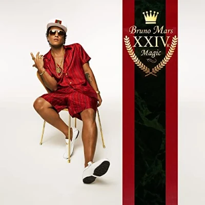 Image of Bruno Mars XXIVK Magic Clear vinyl Sealed 2023 UK LP 0075678662720
