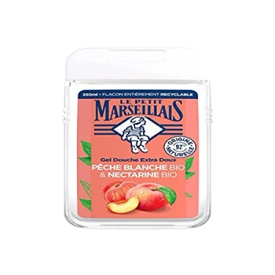 Image of Le Petit Marseillais Organic White Peach and Nectarine Extra Gentle Shower Gel 250ml