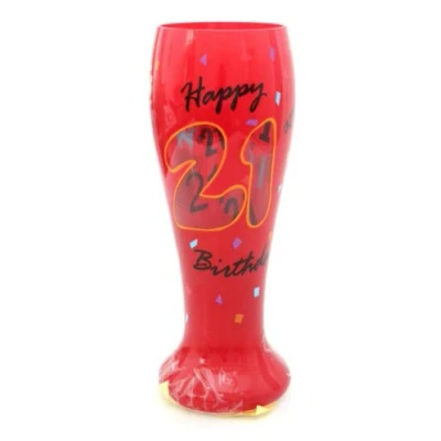 Image of Top Shelf 21st Birthday Beer Glass Mens Stein