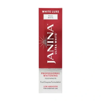 Image of Janina Ultra White 75ml Maxi Super Strength Whitening Mint Toothpaste, Low Abrasive Formula with Complex for Instant &amp; Effective Teeth Everyday Use, Vegan Cruelty Free