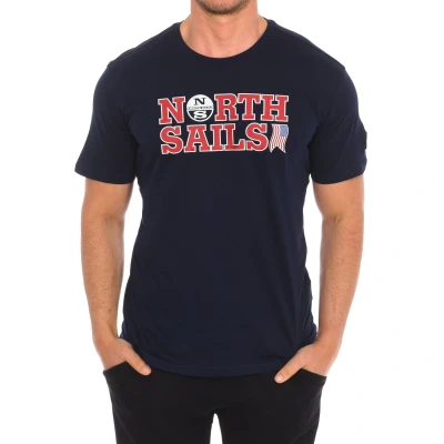 Image of North Sails Mens Short sleeve t shirt 9024110 man Blue Size Large
