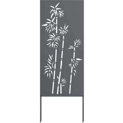 Image of vidaXL Garden Privacy Screen Anthracite 50 x 140 cm Cold rolled steel