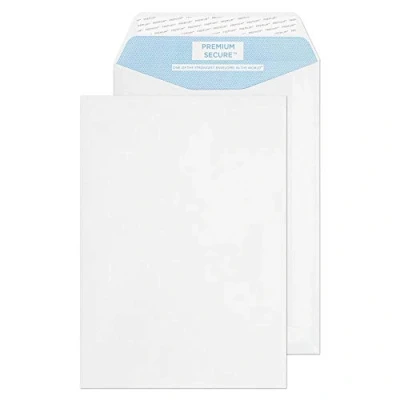 Image of Blake Secure C5 229 x 162 mm 125 gsm Tear Resistant Pocket Peel &amp; Seal Envelopes (TR77701) White Pack of