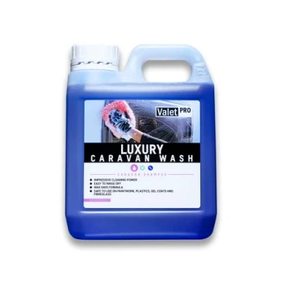 Image of ValetPRO Luxury Caravan Wash, Premium Shampoo, Effective Versatile Exterior Cleaner with Easy Rinse Off Formula 1 Litre Bottle