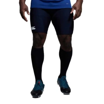 Image of Canterbury Men&#039;s Thermoreg Base Layer Shorts Rugby Compression Anti Bacterial Odour &amp; Moisture Wicking Material, Navy, 4XL