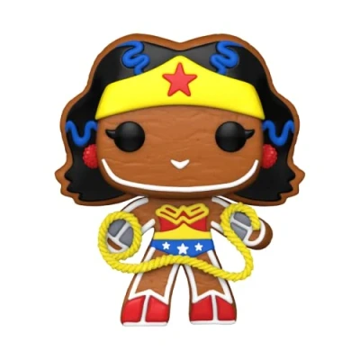 Image of Funko POP! Heroes: DC Holiday Wonder Woman WW Gingerbread Comics Collectable Vinyl Figure Gift Idea Official Merchandise Toys for Kids &amp; Adults Comic Books Fans
