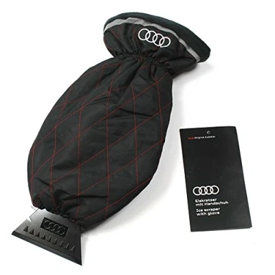 Image of Audi Ice Scraper with Glove Winter Window Snow Mitt 80 A096010D