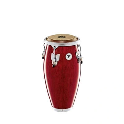 Image of Meinl Percussion Mini Conga Instrument Very small Handdrum With Buffalo Skin Head Diameter 4.5 Inches Siam Oak, Wine Red (MC100WR)