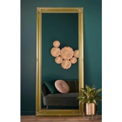 Image of FRAMES BY POST Full Length Antique Gold Dressing/Hall Mirror Complete with Pilkington&#039;s Glass Overall Size: 66inches x 30inches (168cm 77cm), Wood, 167 76