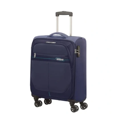 Image of American Tourister Deep Dive Spinner Suitcase Cabin 55cm 38L Navy