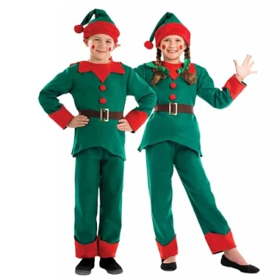 Image of Fun Shack Christmas Elf Costume Kids, Kids Girls, Child Boys, Costume, Outfit Small