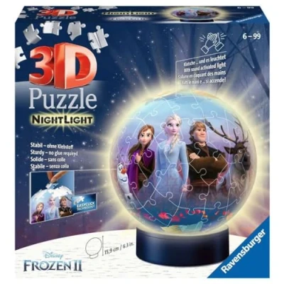 Image of Ravensburger 11141 2 Disney Frozen 3D Puzzle, Model Specific