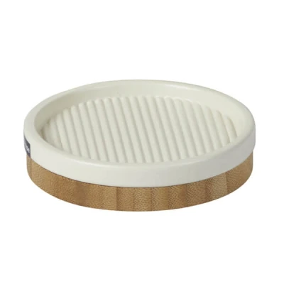 Image of Showerdrape Bondi Cream Ceramic Bathroom Soap Dish