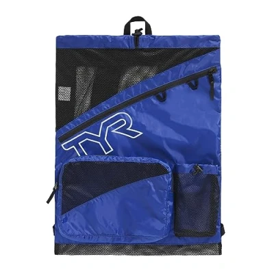 Image of TYR Elite Team Mesh Backpack, Royal, one Size