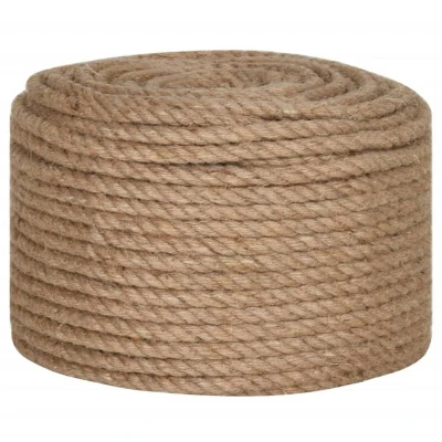 Image of vidaXL Jute Rope 25 m Long 12 mm Thick